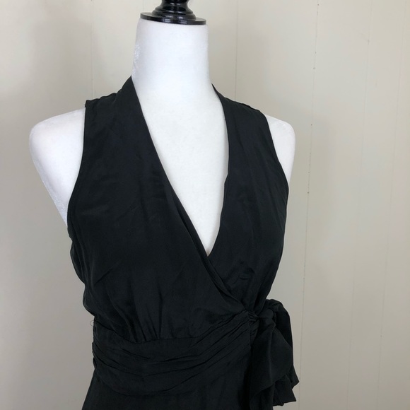 Cassis Silk Maxi Wrap Dress Sz 0 - Picture 3 of 13